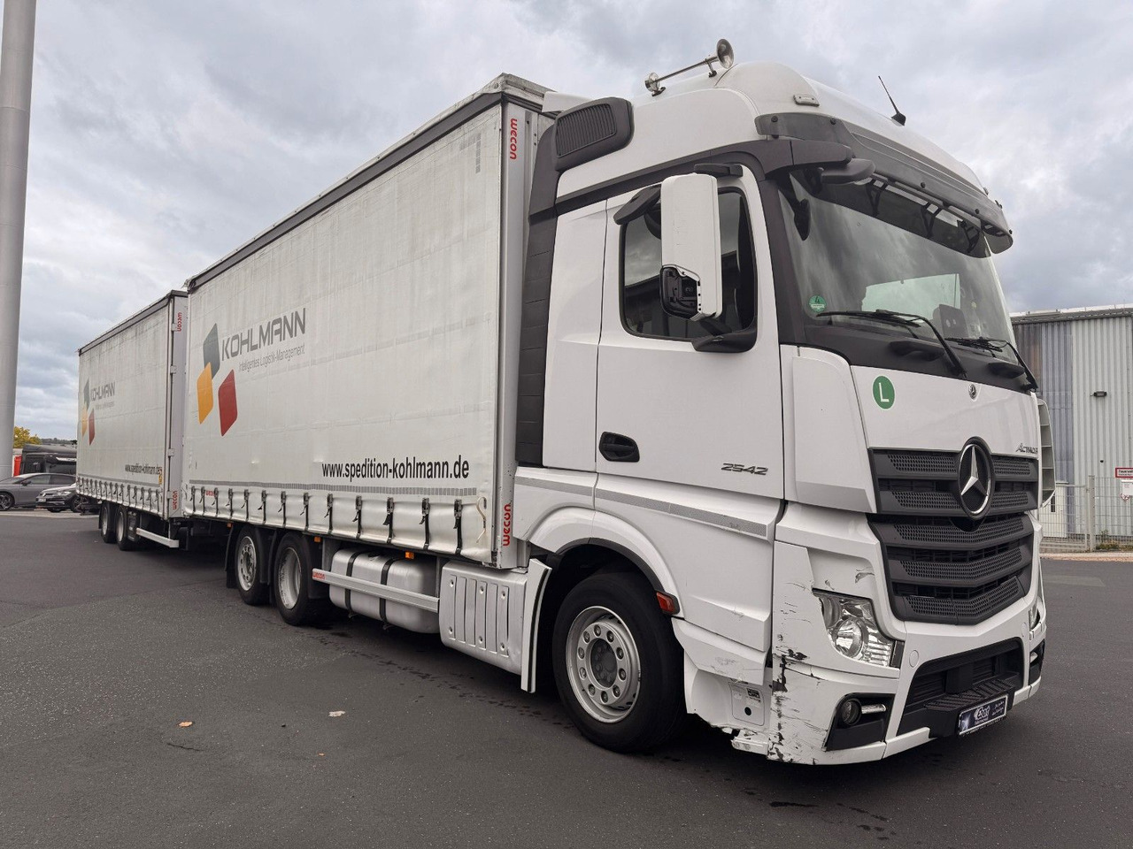 Mercedes-Benz Actros 2542 LnR 6x2 Retarder Standklima - شاحنة ذات ستائر جانبية: صورة 3 Mercedes-Benz Actros 2542 LnR 6x2 Retarder Standklima - شاحنة ذات ستائر جانبية: صورة 3