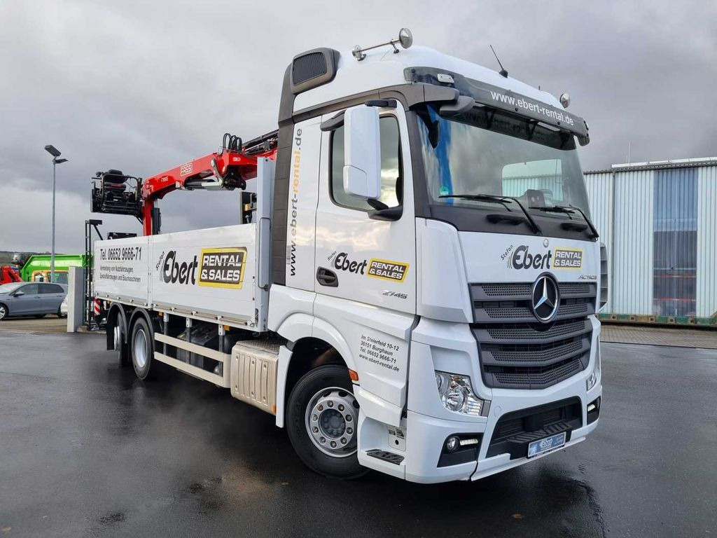 Mercedes-Benz Actros 2745 L 6x2 Baustoffpritsche+Kran Retarder Mercedes-Benz Actros 2745 L 6x2 Baustoffpritsche+Kran Retarder - شاحنات مسطحة, شاحنة كرين: صورة 3 Mercedes-Benz Actros 2745 L 6x2 Baustoffpritsche+Kran Retarder Mercedes-Benz Actros 2745 L 6x2 Baustoffpritsche+Kran Retarder - شاحنات مسطحة, شاحنة كرين: صورة 3