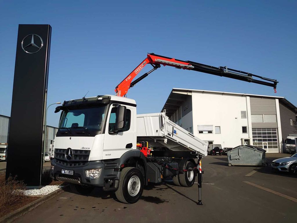 Mercedes-Benz Arocs 1832 KK 4x2 Kipper+Kran Fassi F120+Funk - شاحنة قلاب, شاحنة كرين: صورة 2 Mercedes-Benz Arocs 1832 KK 4x2 Kipper+Kran Fassi F120+Funk - شاحنة قلاب, شاحنة كرين: صورة 2