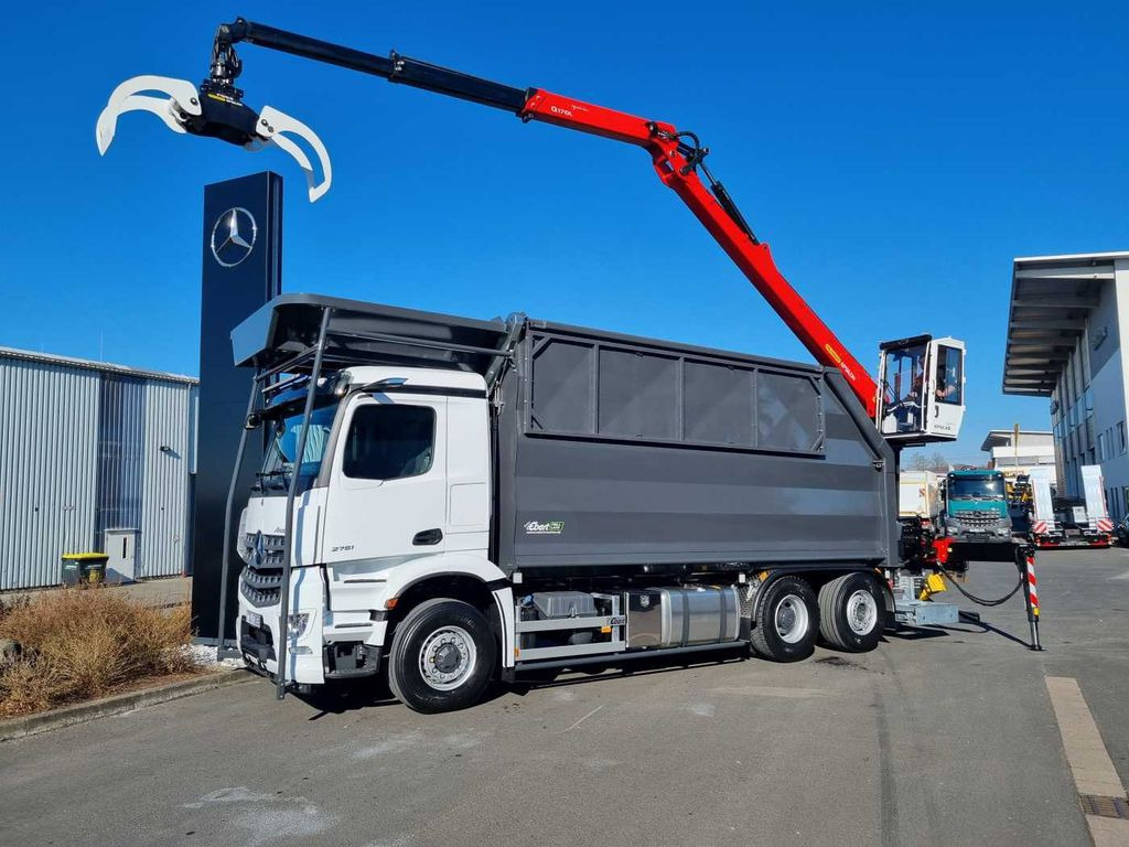 Mercedes-Benz Arocs 2751L HAD + Q170L (11,5m!) -EBERT-Fäll-LKW - شاحنة قطع الأشجار, شاحنة كرين: صورة 1 Mercedes-Benz Arocs 2751L HAD + Q170L (11,5m!) -EBERT-Fäll-LKW - شاحنة قطع الأشجار, شاحنة كرين: صورة 1