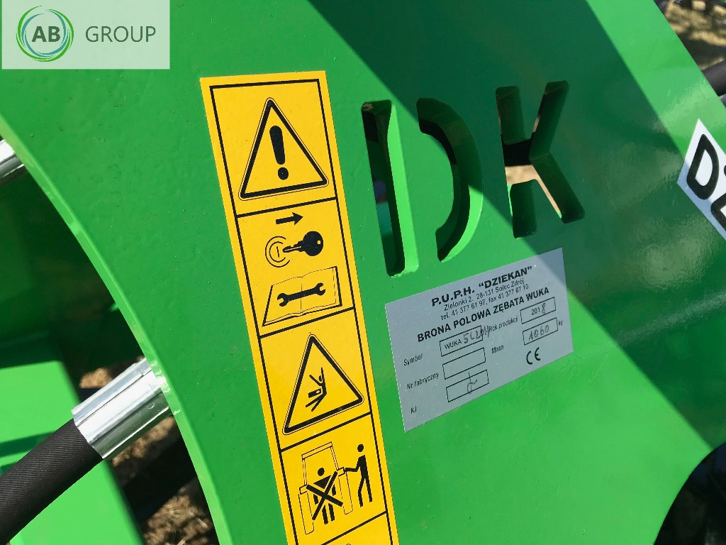 Dziekan hydraulic folding meadow harrow WUKA 5m 5C20H - مسفلة ذات جنزير: صورة 2 Dziekan hydraulic folding meadow harrow WUKA 5m 5C20H - مسفلة ذات جنزير: صورة 2