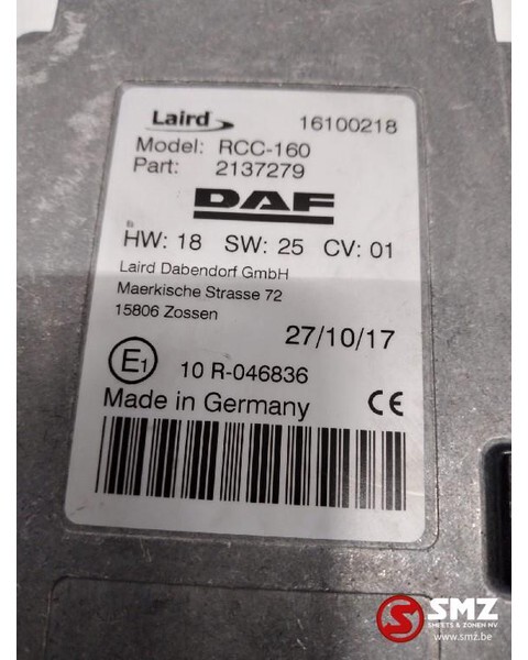 DAF Occ Ecu - DAF XF EURO 6 2137279 - وحدة إي سي يو - شاحنة: صورة 2 DAF Occ Ecu - DAF XF EURO 6 2137279 - وحدة إي سي يو - شاحنة: صورة 2