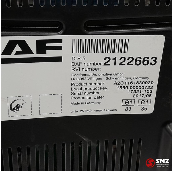 DAF Occ instrumentenpaneel DAF - لوحة العدادات - شاحنة: صورة 3 DAF Occ instrumentenpaneel DAF - لوحة العدادات - شاحنة: صورة 3