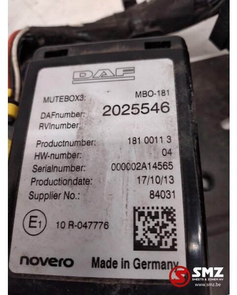 DAF Occ regeleenheid + omvormer 24V-12 V 20A Daf XF106 - وحدة إي سي يو - شاحنة: صورة 3 DAF Occ regeleenheid + omvormer 24V-12 V 20A Daf XF106 - وحدة إي سي يو - شاحنة: صورة 3
