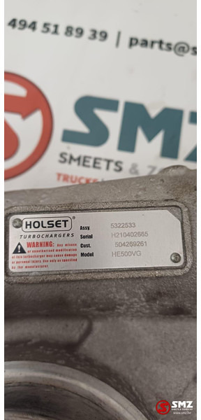 Iveco Occ turbocharger HE500VG F3AE3681 Cursor10 Iveco - تربو - شاحنة: صورة 5 Iveco Occ turbocharger HE500VG F3AE3681 Cursor10 Iveco - تربو - شاحنة: صورة 5