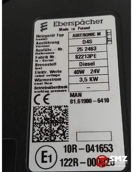 MAN Occ standverwarming D4S Airtronic M 3,5KW MAN - الحرارة/ التهوية - شاحنة: صورة 5 MAN Occ standverwarming D4S Airtronic M 3,5KW MAN - الحرارة/ التهوية - شاحنة: صورة 5