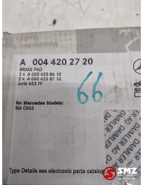 Mercedes-Benz Set remblokken mercedes sprinter w903 a0044202720 - حشوات المكابح - شاحنة: صورة 2 Mercedes-Benz Set remblokken mercedes sprinter w903 a0044202720 - حشوات المكابح - شاحنة: صورة 2