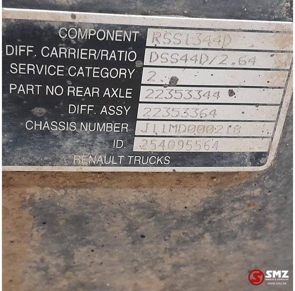 Renault Occ aandrijfas RSS1344D Renault - نصف رمح - شاحنة: صورة 5 Renault Occ aandrijfas RSS1344D Renault - نصف رمح - شاحنة: صورة 5