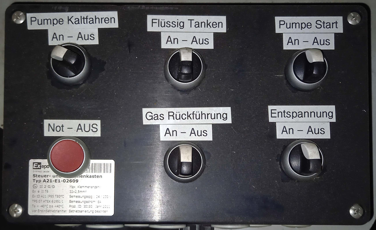 نصف مقطورة صهريج Messer Griesheim Gas tank semi-trailer used for LNG/CNG mobile filling station Methan Gas Cryogenic: صورة 28 نصف مقطورة صهريج Messer Griesheim Gas tank semi-trailer used for LNG/CNG mobile filling station Methan Gas Cryogenic: صورة 28