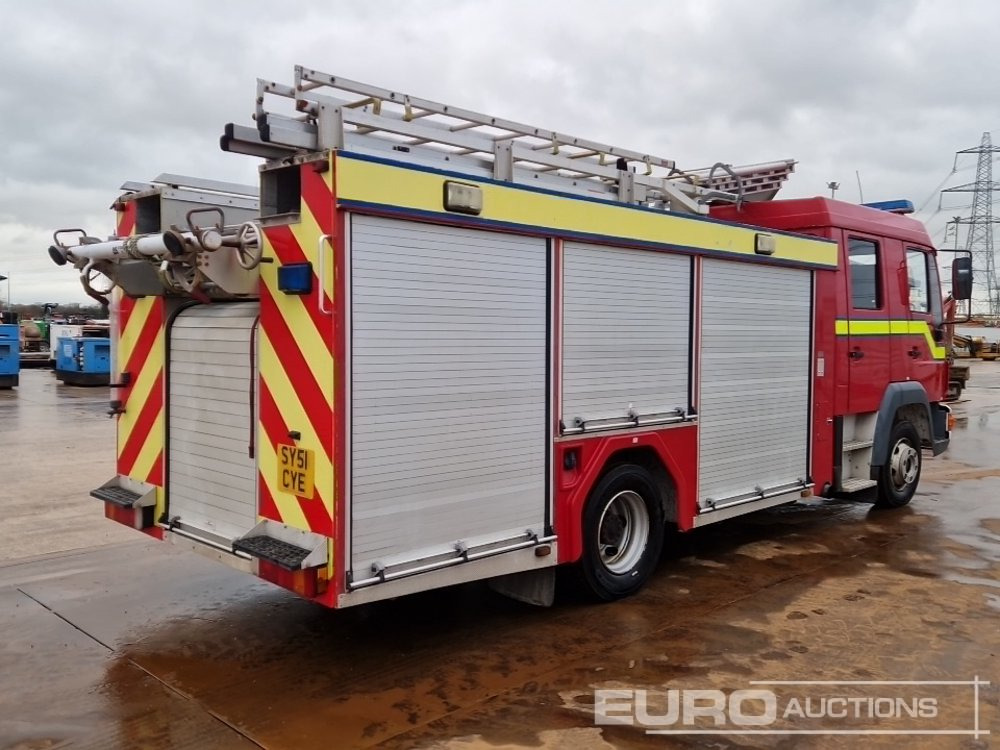 2001 MAN 4x2 Fire Engine, Manual Gearbox (Reg. Docs. Available) - شاحنة حريق: صورة 5 2001 MAN 4x2 Fire Engine, Manual Gearbox (Reg. Docs. Available) - شاحنة حريق: صورة 5