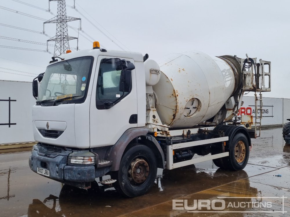 2007 Renault 4x2 Cement Mixer Lorry, Hymix Mixer, A/C (Reg. Docs. & Plating Certificate Available) - شاحنة خلاطة خرسانة: صورة 1 2007 Renault 4x2 Cement Mixer Lorry, Hymix Mixer, A/C (Reg. Docs. & Plating Certificate Available) - شاحنة خلاطة خرسانة: صورة 1