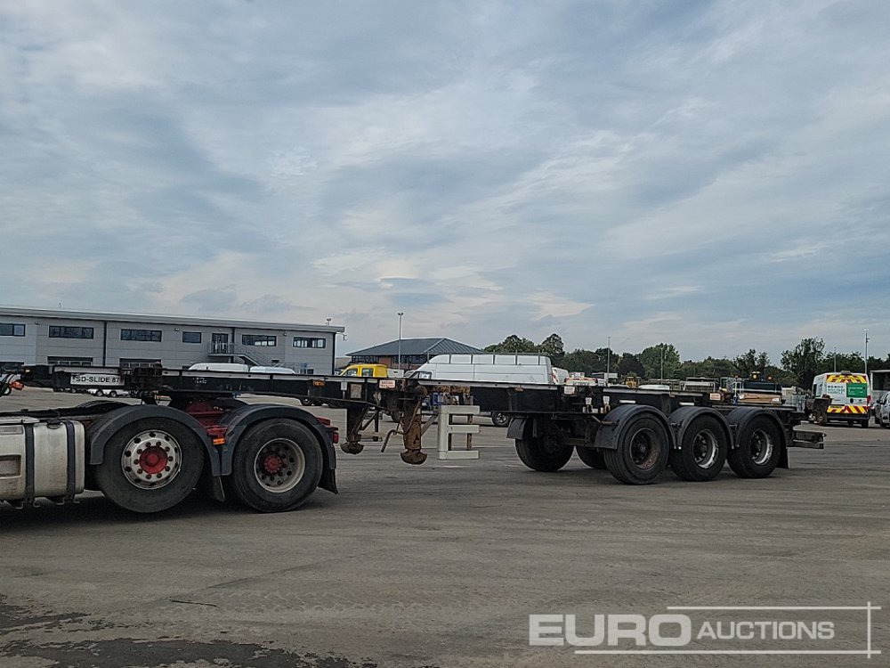 2013 Cartwright Tri Axle Skeleton Trailer, Twist & Lock - نصف مقطورة مسطحة: صورة 1 2013 Cartwright Tri Axle Skeleton Trailer, Twist & Lock - نصف مقطورة مسطحة: صورة 1