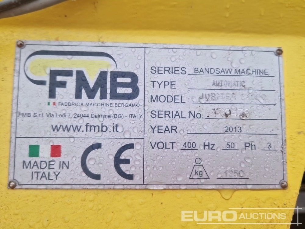 معدات الانشاءات 2013 FMB 3 Phase Industrial Metal Band Saw: صورة 16