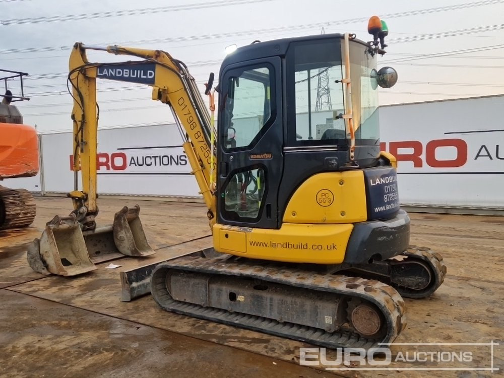2013 Komatsu PC55MR-3 - حفار صغير: صورة 3 2013 Komatsu PC55MR-3 - حفار صغير: صورة 3