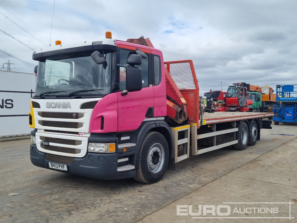2013 Scania P280 - شاحنات مسطحة: صورة 1 2013 Scania P280 - شاحنات مسطحة: صورة 1