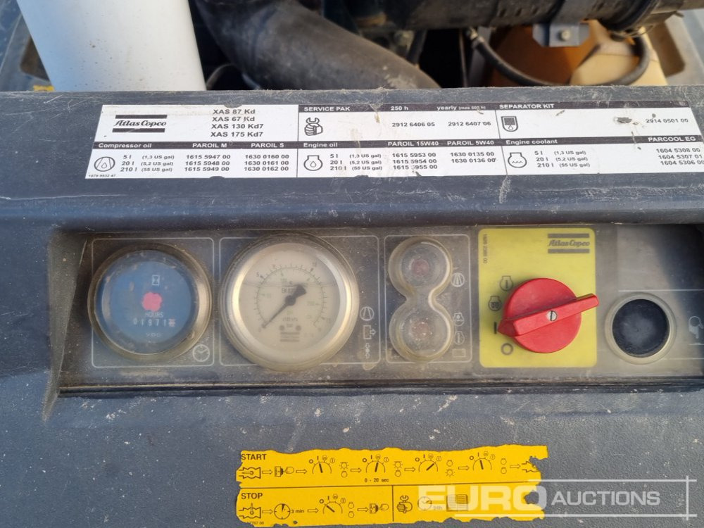 ضاغط هوائي 2014 Atlas Copco XAS67: صورة 23