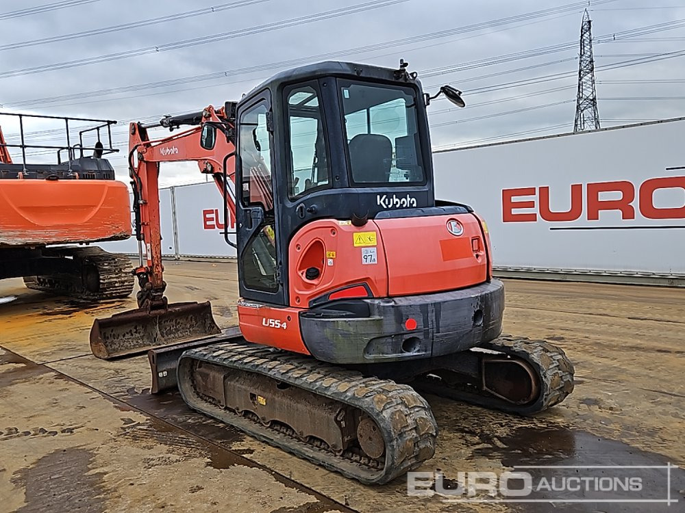 2015 Kubota U55-4 - حفار صغير: صورة 3 2015 Kubota U55-4 - حفار صغير: صورة 3
