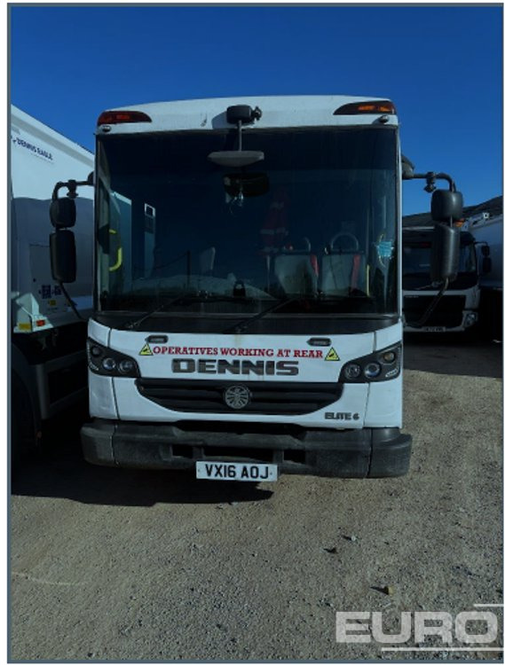 2016 Dennis Elite 6 6x4 Refuse Lorry, Reverse Camera, Automatic Gearbox (Reg. Docs. Available) - شاحنة قمامة: صورة 3 2016 Dennis Elite 6 6x4 Refuse Lorry, Reverse Camera, Automatic Gearbox (Reg. Docs. Available) - شاحنة قمامة: صورة 3