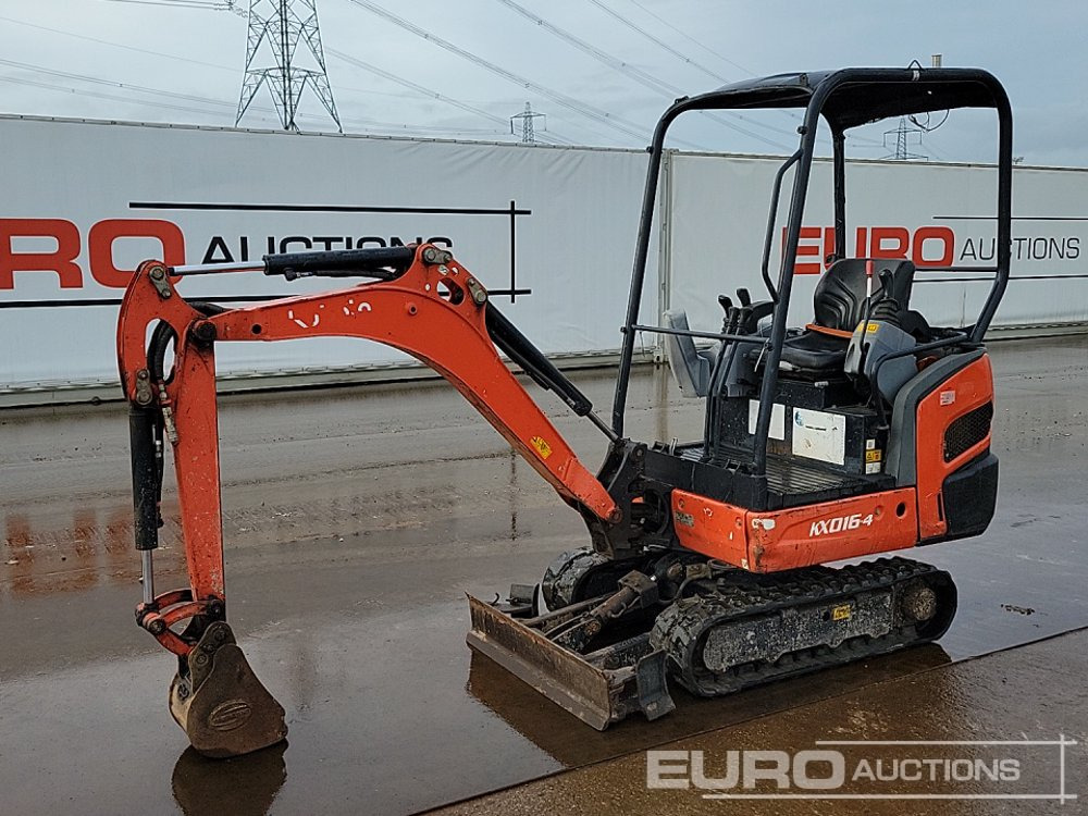 2016 Kubota KX016-4 - حفار صغير: صورة 1 2016 Kubota KX016-4 - حفار صغير: صورة 1