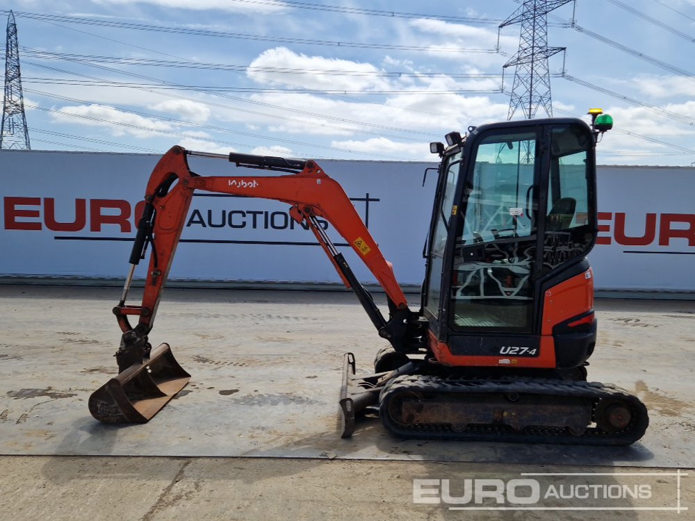 2016 Kubota U27-4 - حفار صغير: صورة 2 2016 Kubota U27-4 - حفار صغير: صورة 2