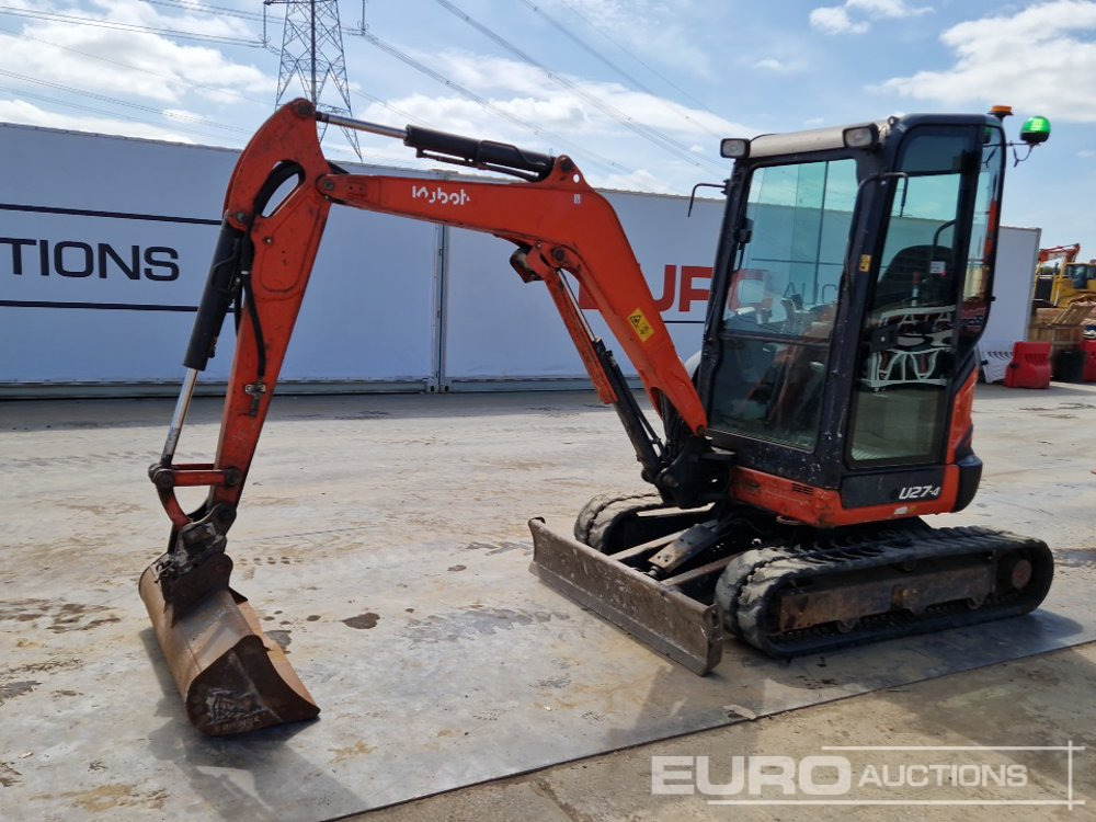 2016 Kubota U27-4 - حفار صغير: صورة 1 2016 Kubota U27-4 - حفار صغير: صورة 1