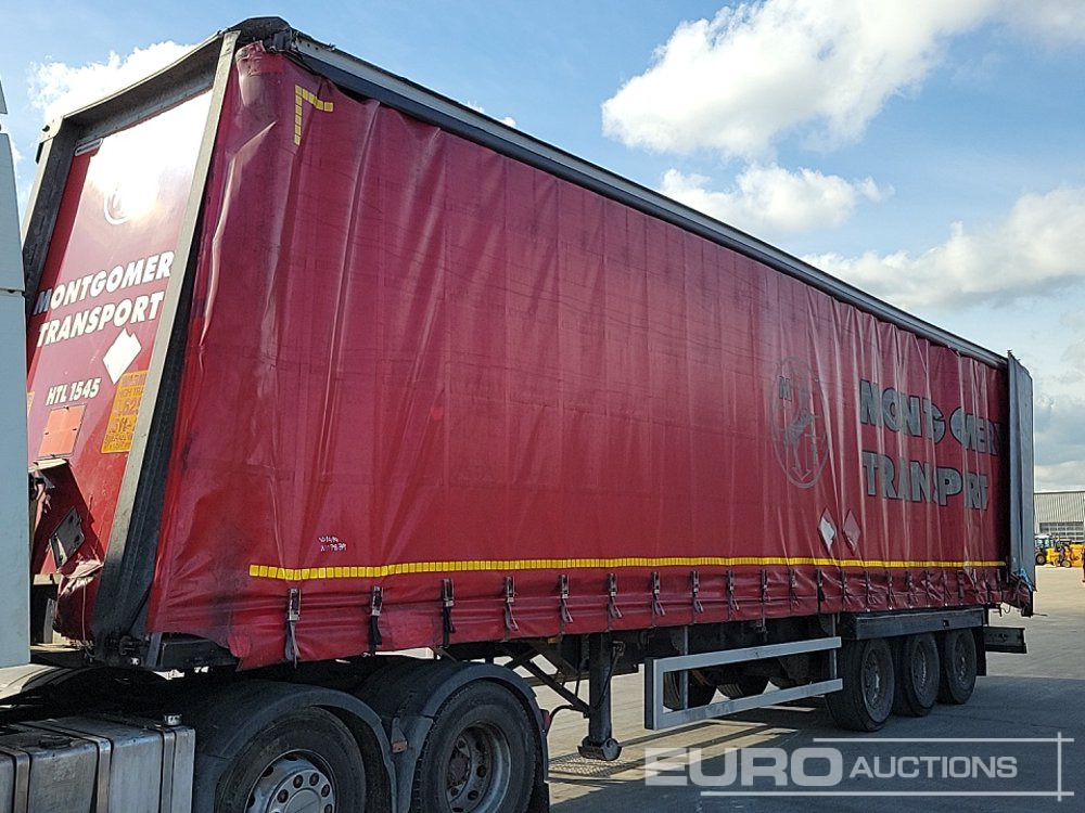 2016 Montracon Tri Axle Curtainsider Trailer - نصف مقطورة بستائر جانبية: صورة 1 2016 Montracon Tri Axle Curtainsider Trailer - نصف مقطورة بستائر جانبية: صورة 1