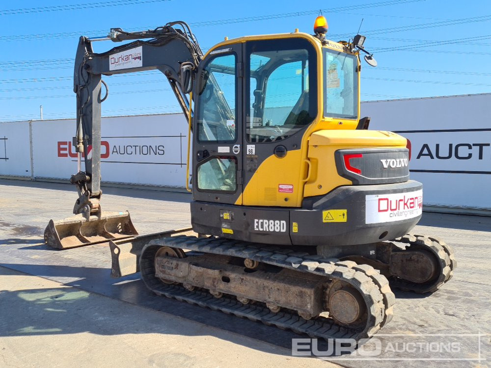 2016 Volvo ECR88D - حفار صغير: صورة 3 2016 Volvo ECR88D - حفار صغير: صورة 3