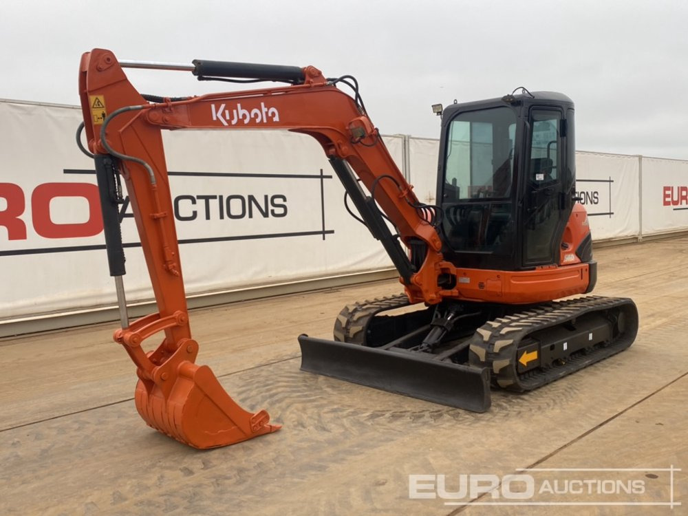 2017 Kubota U55-4 - حفار صغير: صورة 1 2017 Kubota U55-4 - حفار صغير: صورة 1