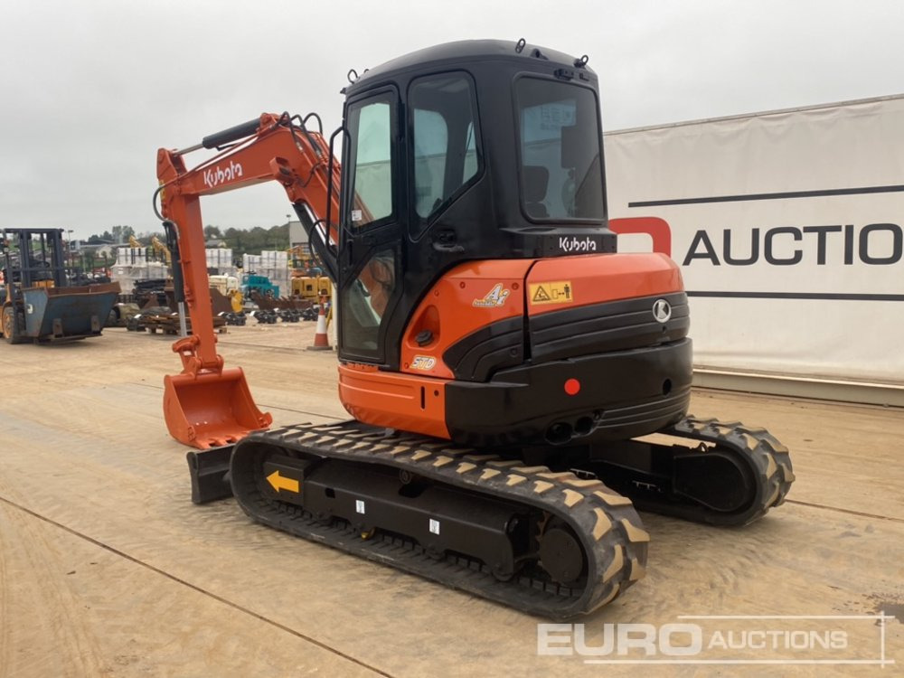 2017 Kubota U55-4 - حفار صغير: صورة 3 2017 Kubota U55-4 - حفار صغير: صورة 3