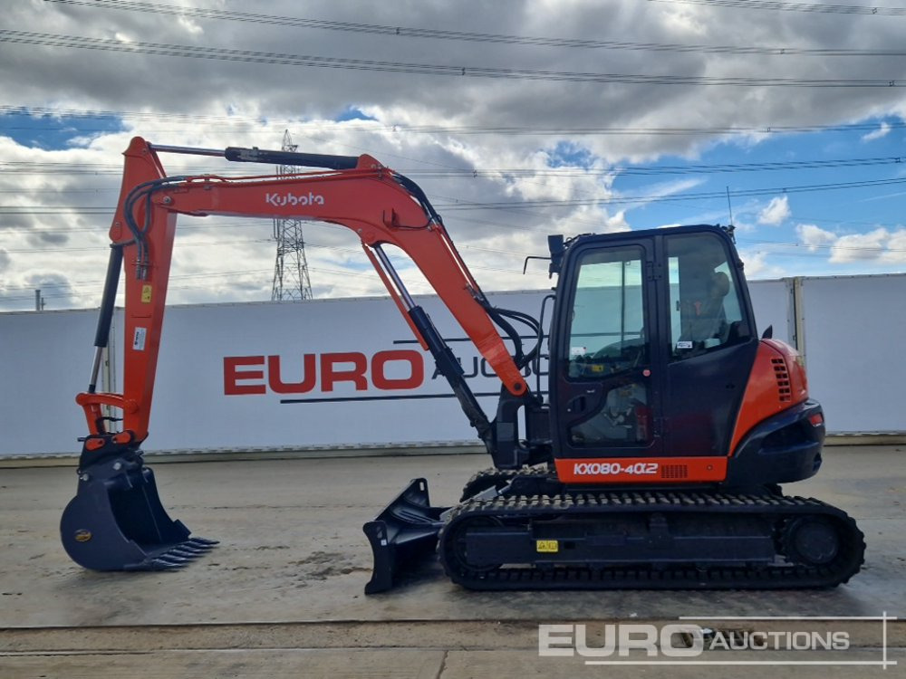 2018 Kubota KX080-4A - حفار صغير: صورة 2 2018 Kubota KX080-4A - حفار صغير: صورة 2