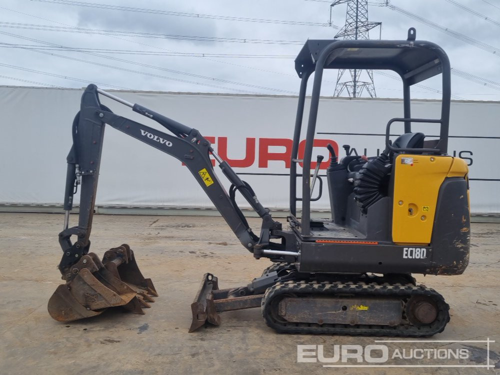 2018 Volvo EC18D - حفار صغير: صورة 2 2018 Volvo EC18D - حفار صغير: صورة 2