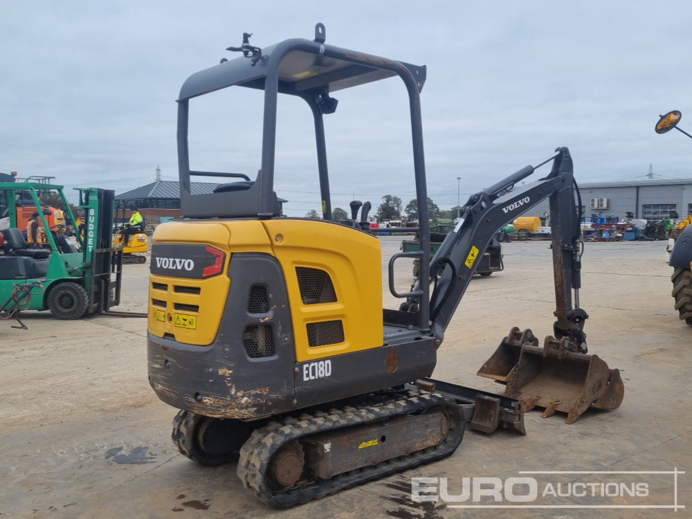 2018 Volvo EC18D - حفار صغير: صورة 5 2018 Volvo EC18D - حفار صغير: صورة 5