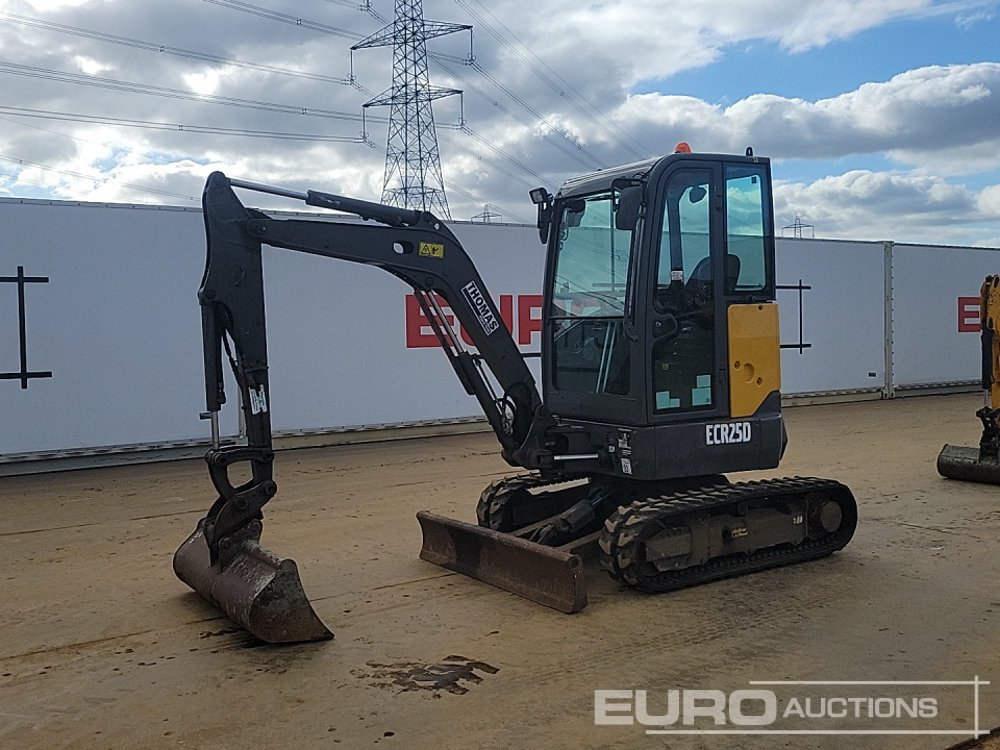 2018 Volvo ECR25D - حفار صغير: صورة 1 2018 Volvo ECR25D - حفار صغير: صورة 1