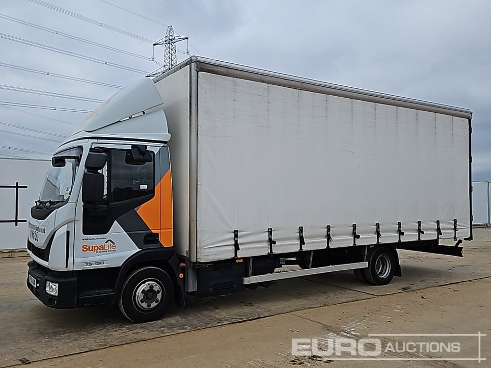 2019 Iveco Euro Cargo 75-160 - شاحنة ذات ستائر جانبية: صورة 1 2019 Iveco Euro Cargo 75-160 - شاحنة ذات ستائر جانبية: صورة 1