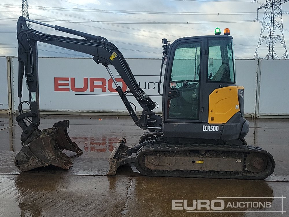 2019 Volvo ECR50D - حفار صغير: صورة 2 2019 Volvo ECR50D - حفار صغير: صورة 2
