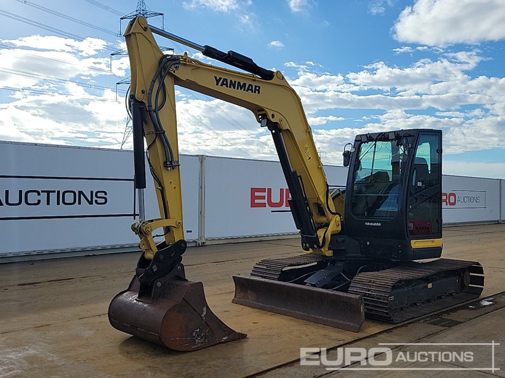2019 Yanmar ViO80-1A - حفار صغير: صورة 1 2019 Yanmar ViO80-1A - حفار صغير: صورة 1