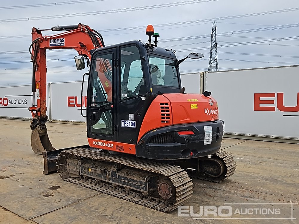 2020 Kubota KX080-4A2 - حفار صغير: صورة 3 2020 Kubota KX080-4A2 - حفار صغير: صورة 3