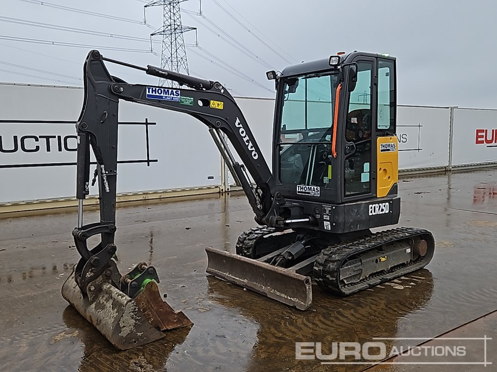 2021 Volvo ECR25D - حفار صغير: صورة 1 2021 Volvo ECR25D - حفار صغير: صورة 1