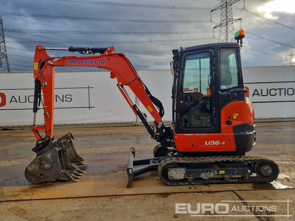 2022 Kubota U36-4 - حفار صغير: صورة 2 2022 Kubota U36-4 - حفار صغير: صورة 2