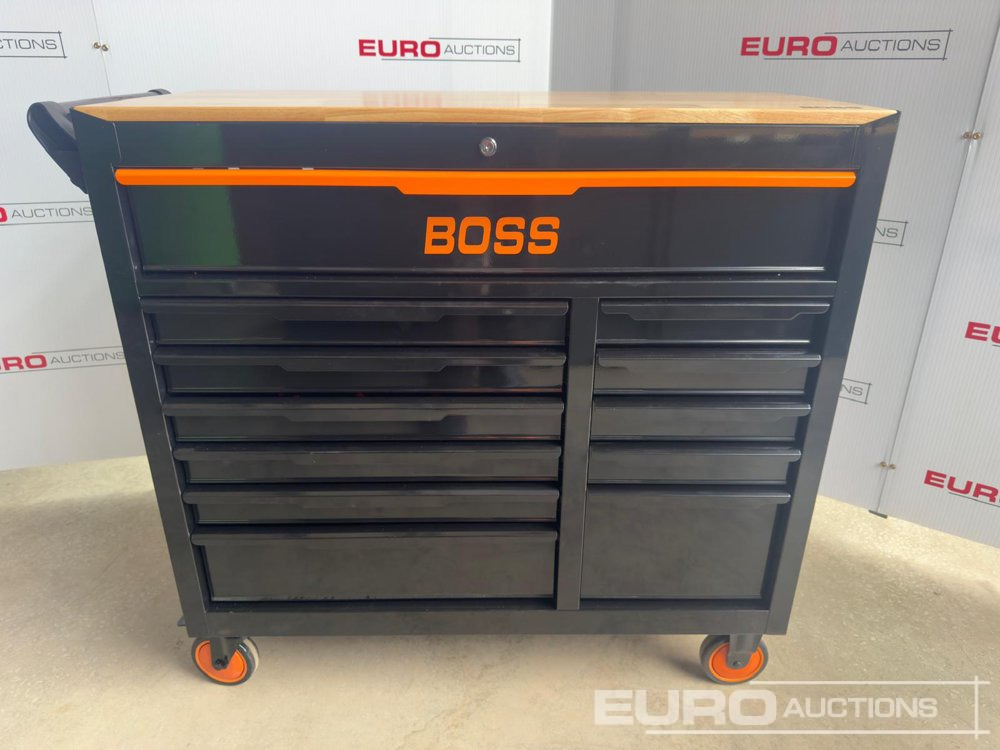 2025 Boss Wheeled Tool Trolley, 523pcs Tool Kit, Worktop (Black) - معدات الورشة: صورة 2 2025 Boss Wheeled Tool Trolley, 523pcs Tool Kit, Worktop (Black) - معدات الورشة: صورة 2