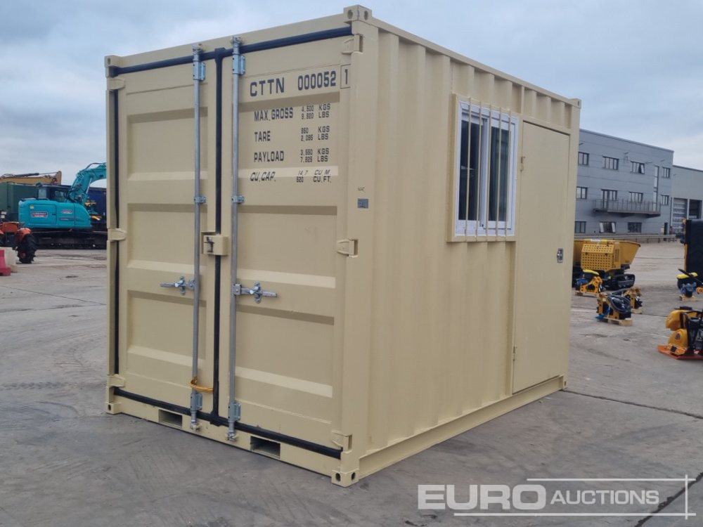 2025 CTN 10' x 7' Container, 1 Side door, 1 End Door, Window (Cannot Be Reconsigned) - حاوية شحن: صورة 1 2025 CTN 10' x 7' Container, 1 Side door, 1 End Door, Window (Cannot Be Reconsigned) - حاوية شحن: صورة 1