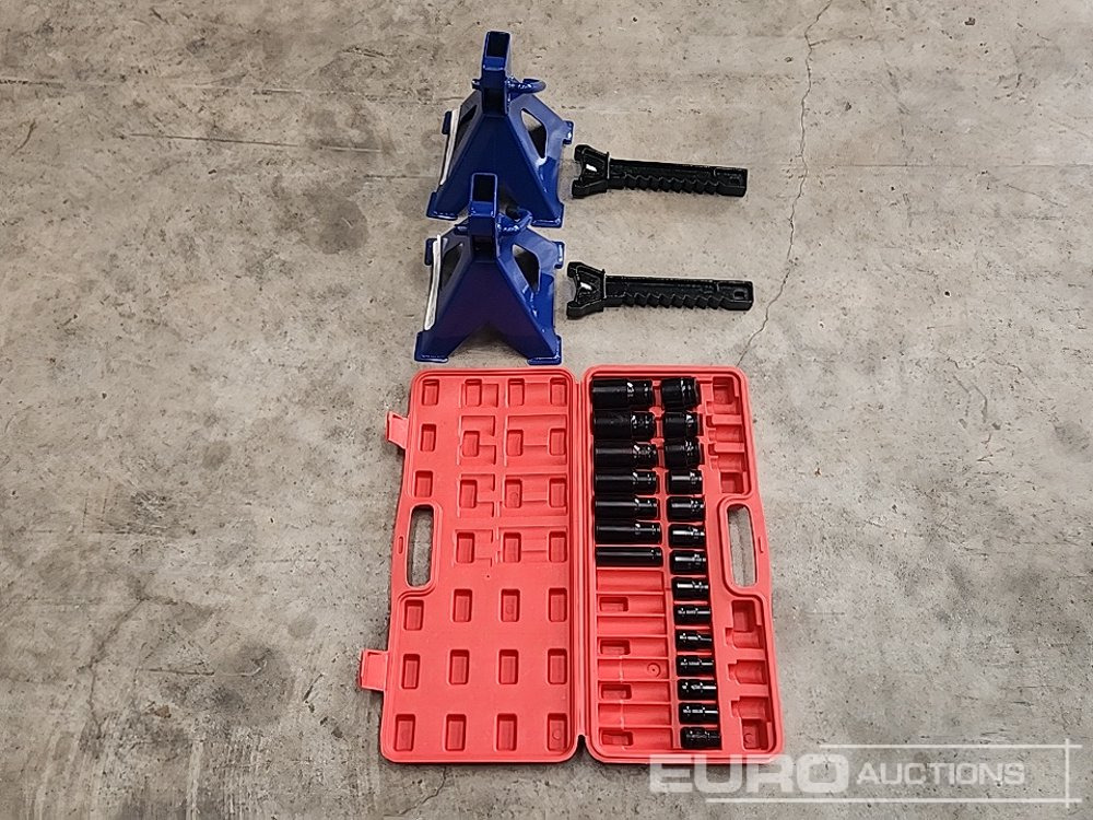 معدات الورشة 3 Ton Axle Stands & Impact Sockets (2 of): صورة 6
