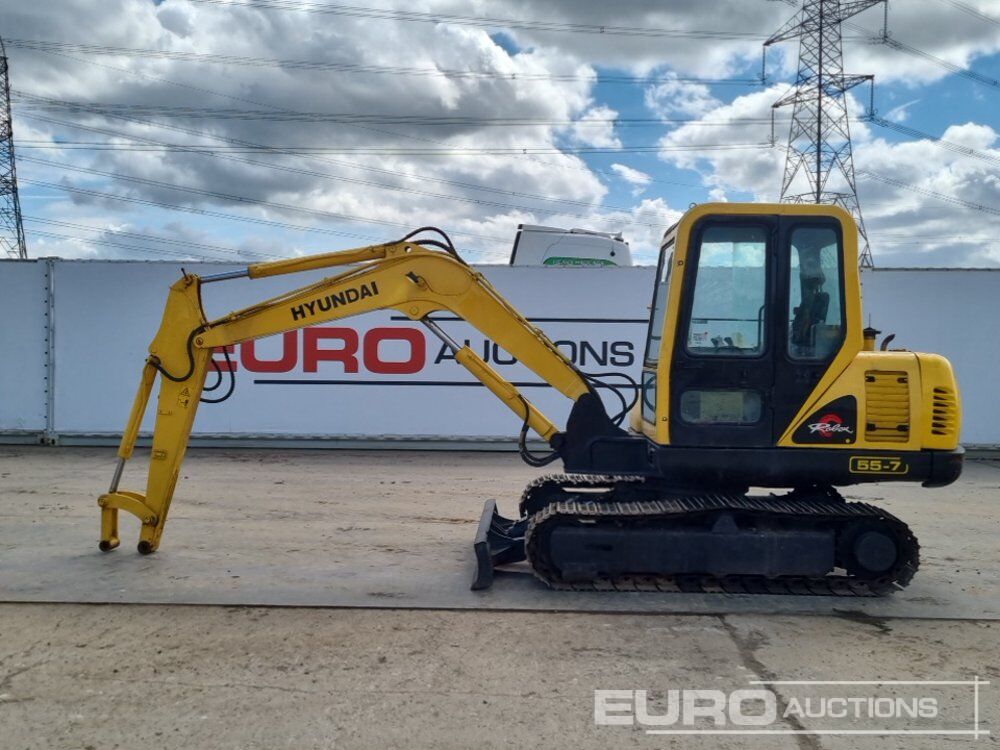 Hyundai R55-7 - حفار صغير: صورة 2 Hyundai R55-7 - حفار صغير: صورة 2