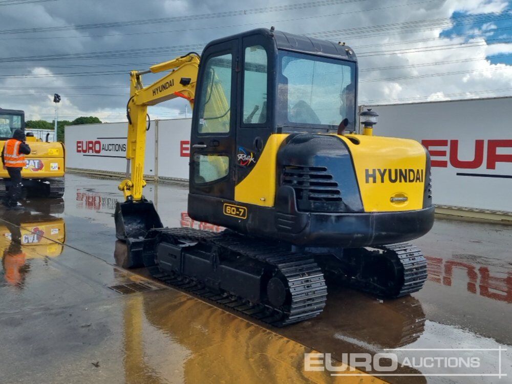 Hyundai R60-7 - حفار صغير: صورة 3 Hyundai R60-7 - حفار صغير: صورة 3