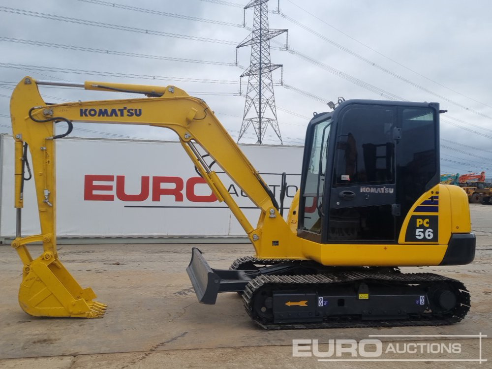 Komatsu PC56-7 - حفار صغير: صورة 2 Komatsu PC56-7 - حفار صغير: صورة 2