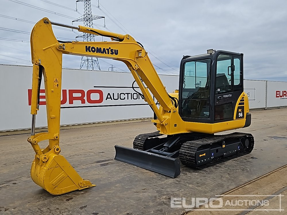 Komatsu PC56-7 - حفار صغير: صورة 1 Komatsu PC56-7 - حفار صغير: صورة 1
