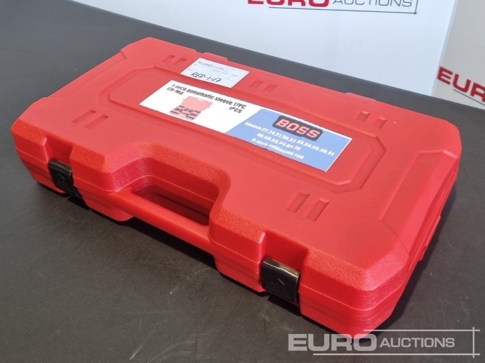 Unused 2025 Boss 1" 17pc Pneumatic Socket Set, 8" Extension Rod - معدات الورشة: صورة 3 Unused 2025 Boss 1" 17pc Pneumatic Socket Set, 8" Extension Rod - معدات الورشة: صورة 3