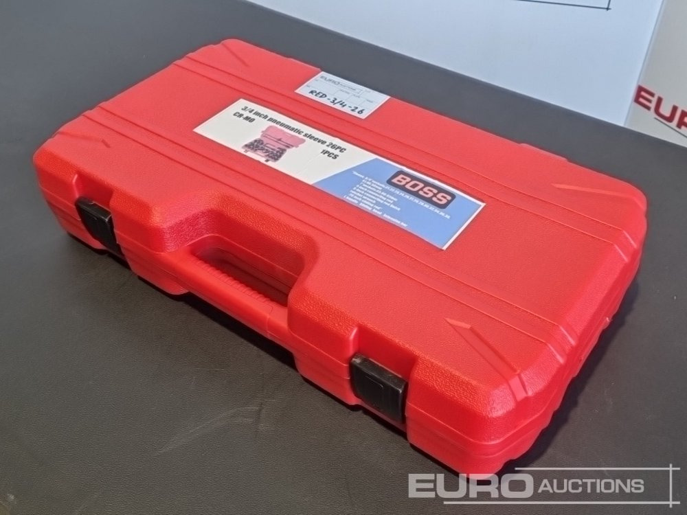 Unused 2025 Boss 3/4" 26pc Heavy Duty Pneumatic Socket Set, 4" Connecting Rod, 8" Connecting Rod Quick Ratchet Wrench, 20" Sliding Road, L Handle Sliding Head Extension Bar - معدات الورشة: صورة 3 Unused 2025 Boss 3/4" 26pc Heavy Duty Pneumatic Socket Set, 4" Connecting Rod, 8" Connecting Rod Quick Ratchet Wrench, 20" Sliding Road, L Handle Sliding Head Extension Bar - معدات الورشة: صورة 3
