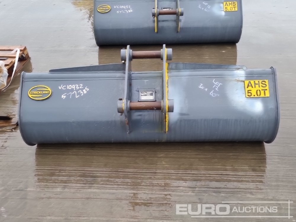 Unused Strickland 60" Ditching Bucket 45mm Pin to suit 4-6 Ton Excavator - بكت: صورة 4 Unused Strickland 60" Ditching Bucket 45mm Pin to suit 4-6 Ton Excavator - بكت: صورة 4