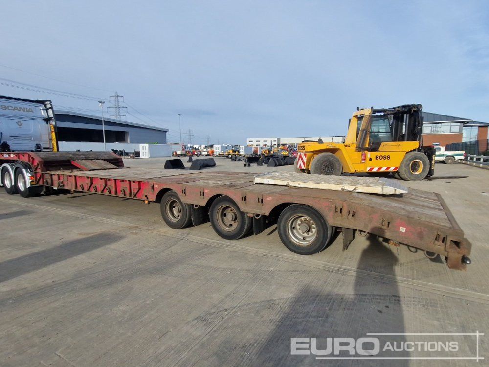 Wabco Tri Axle Step Frame Extendable Low Loader Trailer, Rear Steer Axle - نصف مقطورة بلودر منخفض: صورة 3 Wabco Tri Axle Step Frame Extendable Low Loader Trailer, Rear Steer Axle - نصف مقطورة بلودر منخفض: صورة 3